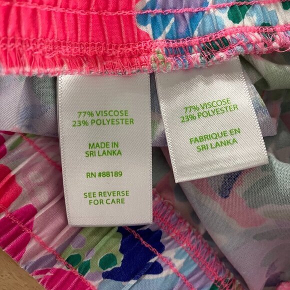 Lilly Pulitzer Katia Shorts Raise The Bar Small Viscose Polyester SS-1489 - Picture 8 of 10